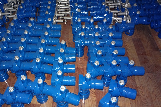 ductile iron casting shell angle valve