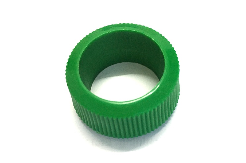 green plastic sleeve