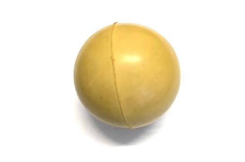 white rubber ball