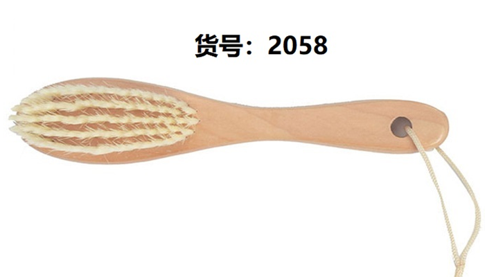 Soft wool shoe washing brush